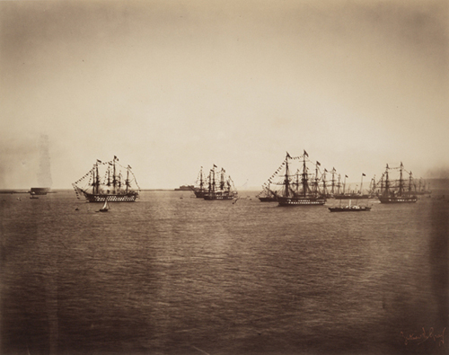 Flotte anglaise en rade de Cherbourg
