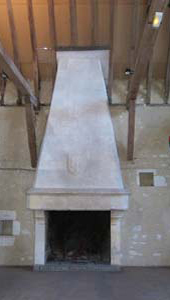 Greniers de l'Abbaye cheminée